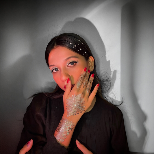 Solara henna body art applied on skin — water-resistant, lasts 3–5 days | Palace.design