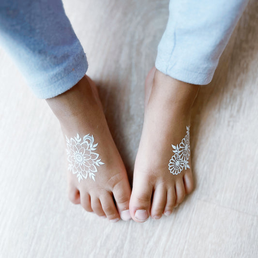 Petite Sophie henna body art applied on skin — peel, press & reveal, lasts 3–5 days | Palace.design
