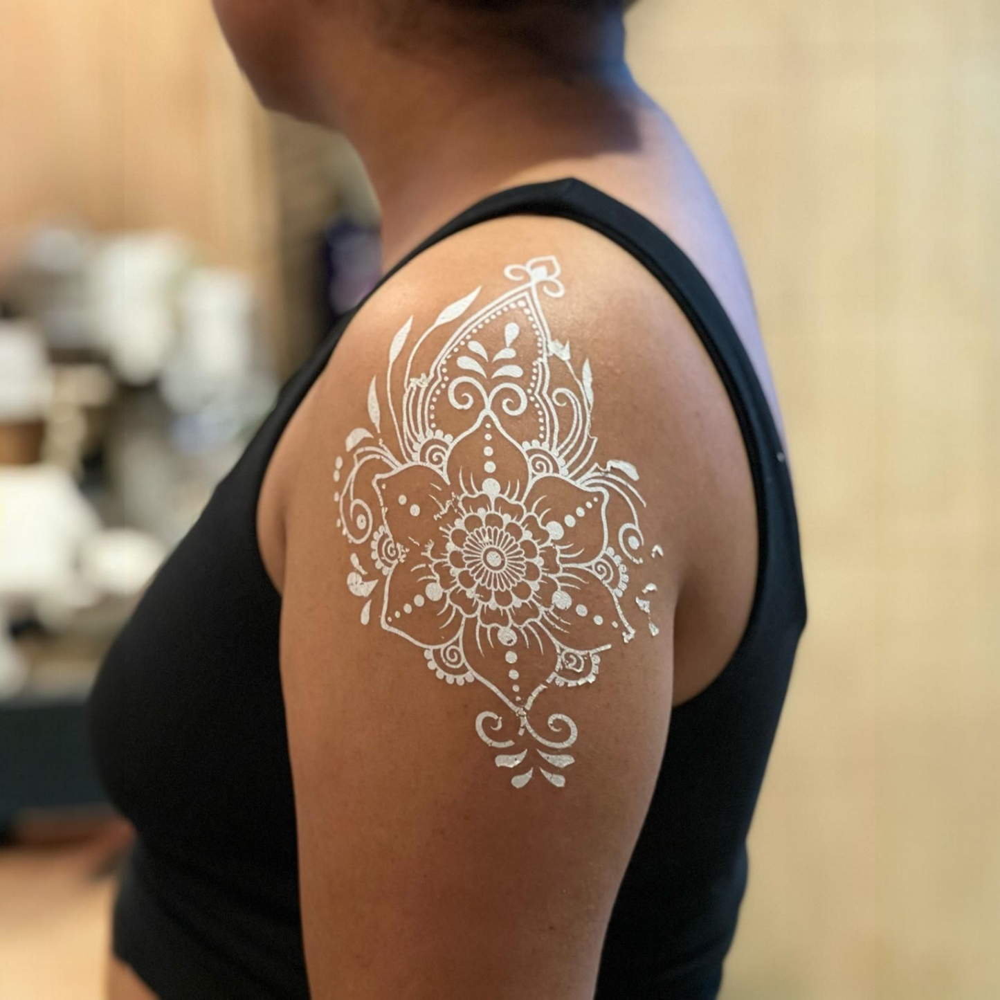 Winter Sigil - Pearl Henna-Inspired Body Art
