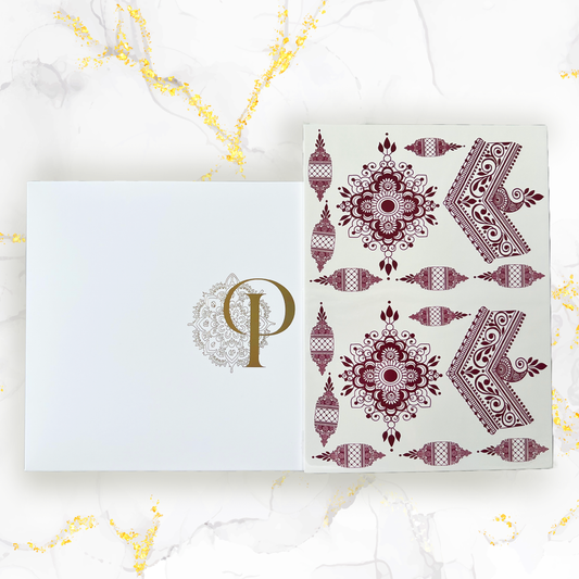 Dewdrop — Rouge henna-inspired body art design, delicate dew-inspired pattern | Palace.design